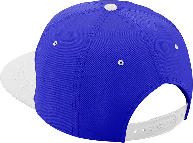 Daxton Store Classic Blank Snapback Flat Bill Visor Hat Cap One Size Adjustable Back - Image 3